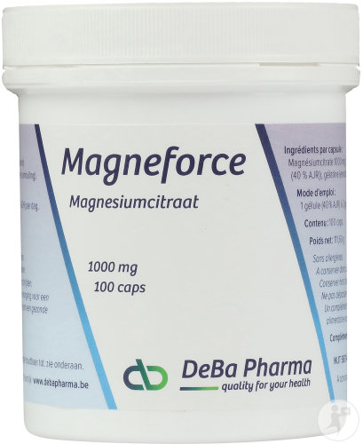DeBa Pharma Magneforce Magnesium Citrate 1000mg 100 capsules