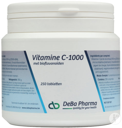 Deba Vitamin C-1000 with Bioflavonoids 250 Tablets