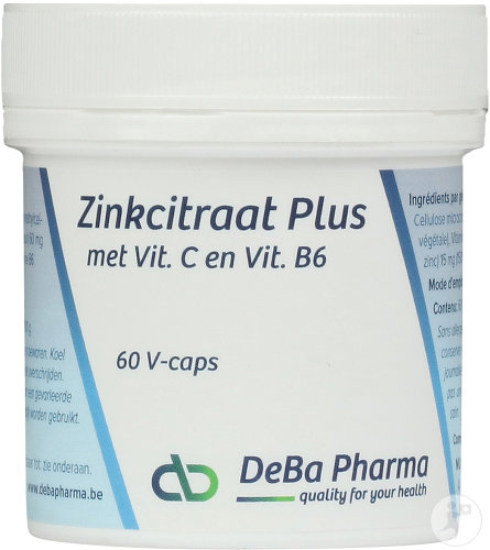 Deba Zinc Citrate Plus 60 Capsules
