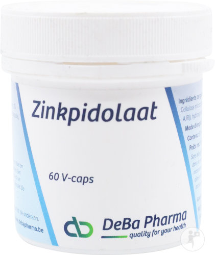 Deba Zinc Pidolate Vegetarian Capsules 60x75mg