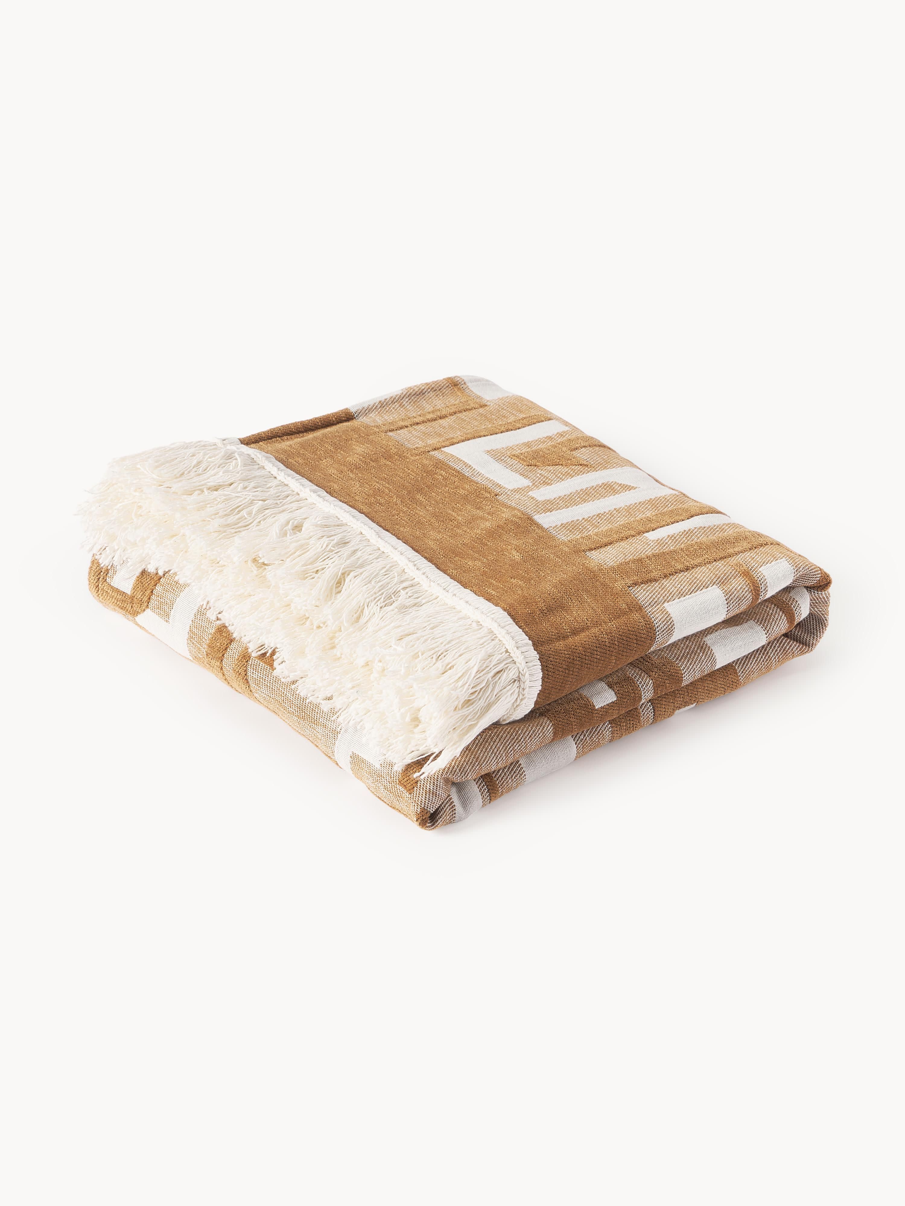 Westwing Collection Fran blanket with fringed edge