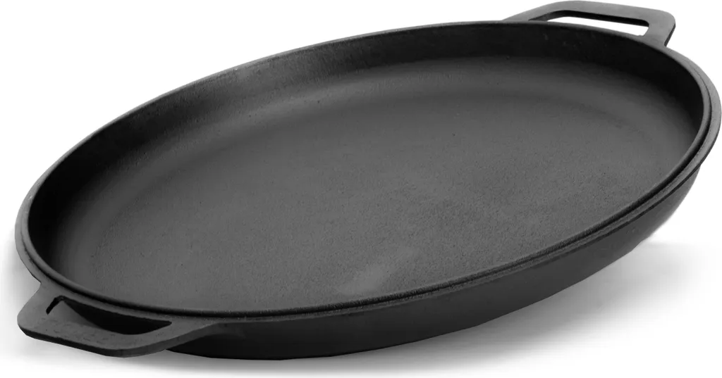 BRIZOLL 40 cm cast iron frying pan with lid, universal lid, serving pan, presentation plate