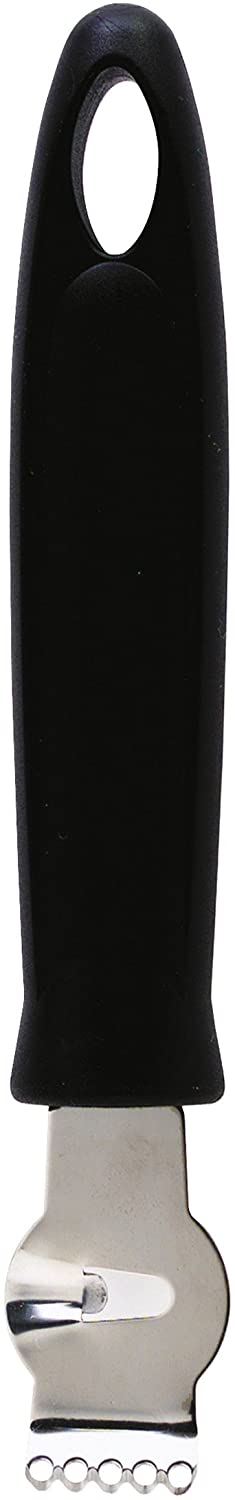 KitchenCraft [Default] Kitchen Craft Stainless Steel Lemon Zester with Black Handle
