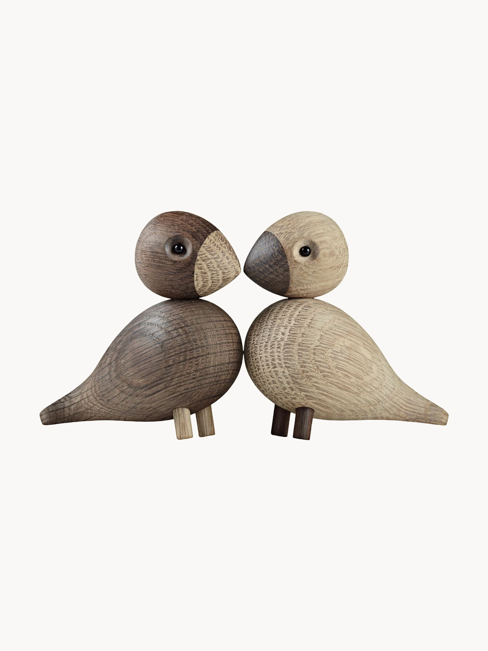 Kay Bojesen Decorative objects Lovebirds made of oak wood, set of 2