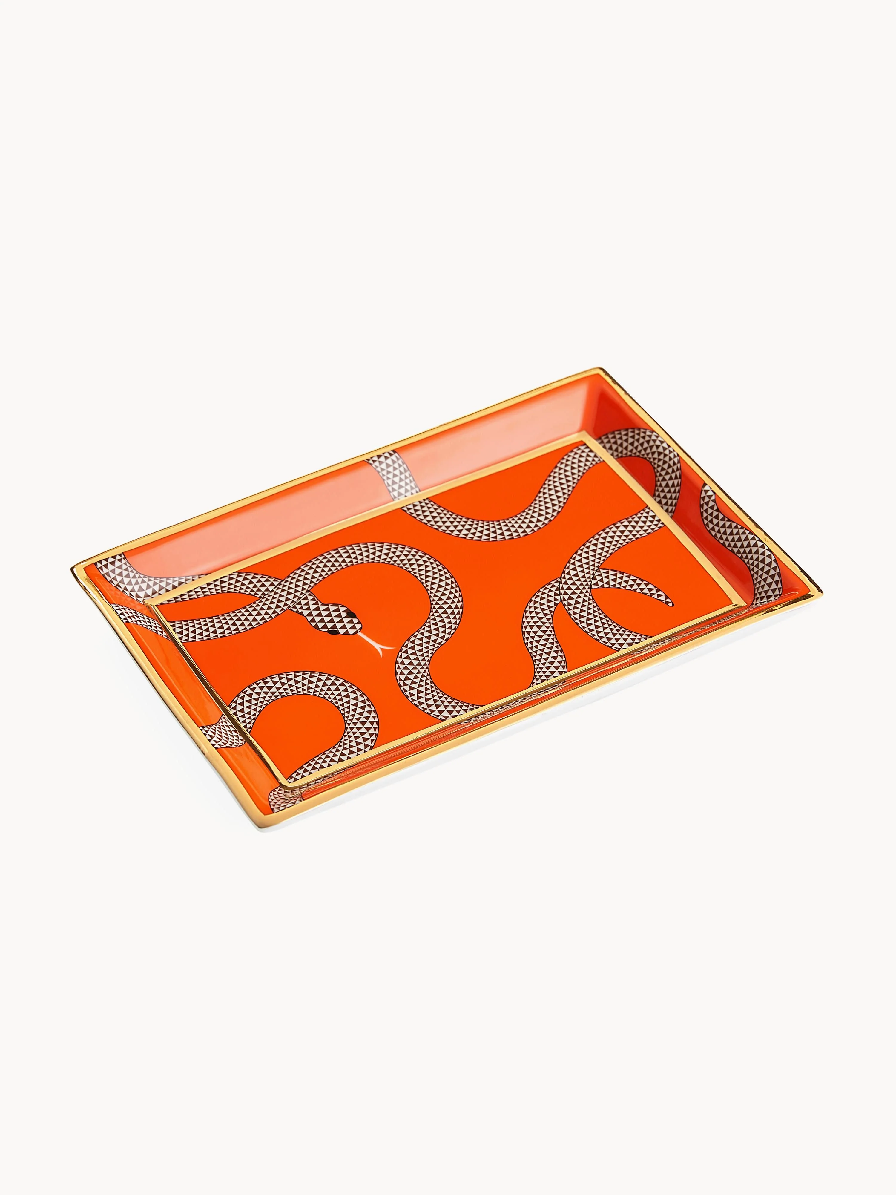 Jonathan Adler Eden decorative tray with gold accents
