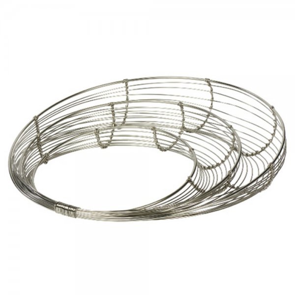 Decorative wreath or bowl Franzi Nickel (55cm) from Lambert