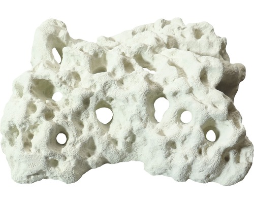 Decoration VARIOGART perforated rock L white