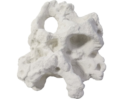 Decoration VARIOGART perforated rock M white