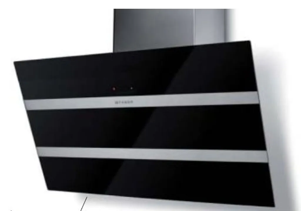 Decorative inclined hood 80cm 68db 730m3/h black/stainless steel Faber 5513357