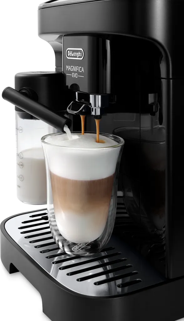 DeLonghi ECAM 22.110B MagnificaS Fully Automatic Coffee Machine, Black