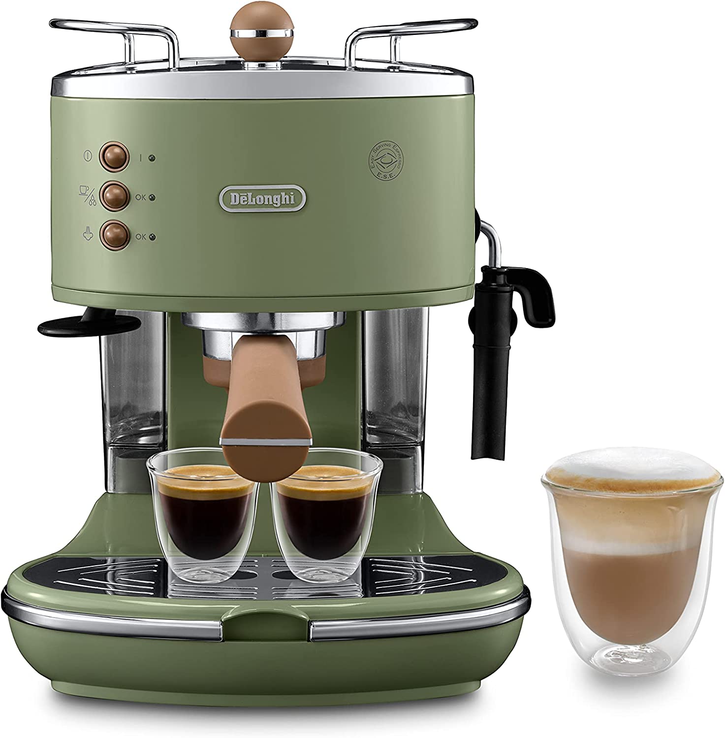 DeLonghi De'Longhi ECOV 311.GR Espresso Portafilter Machine Green