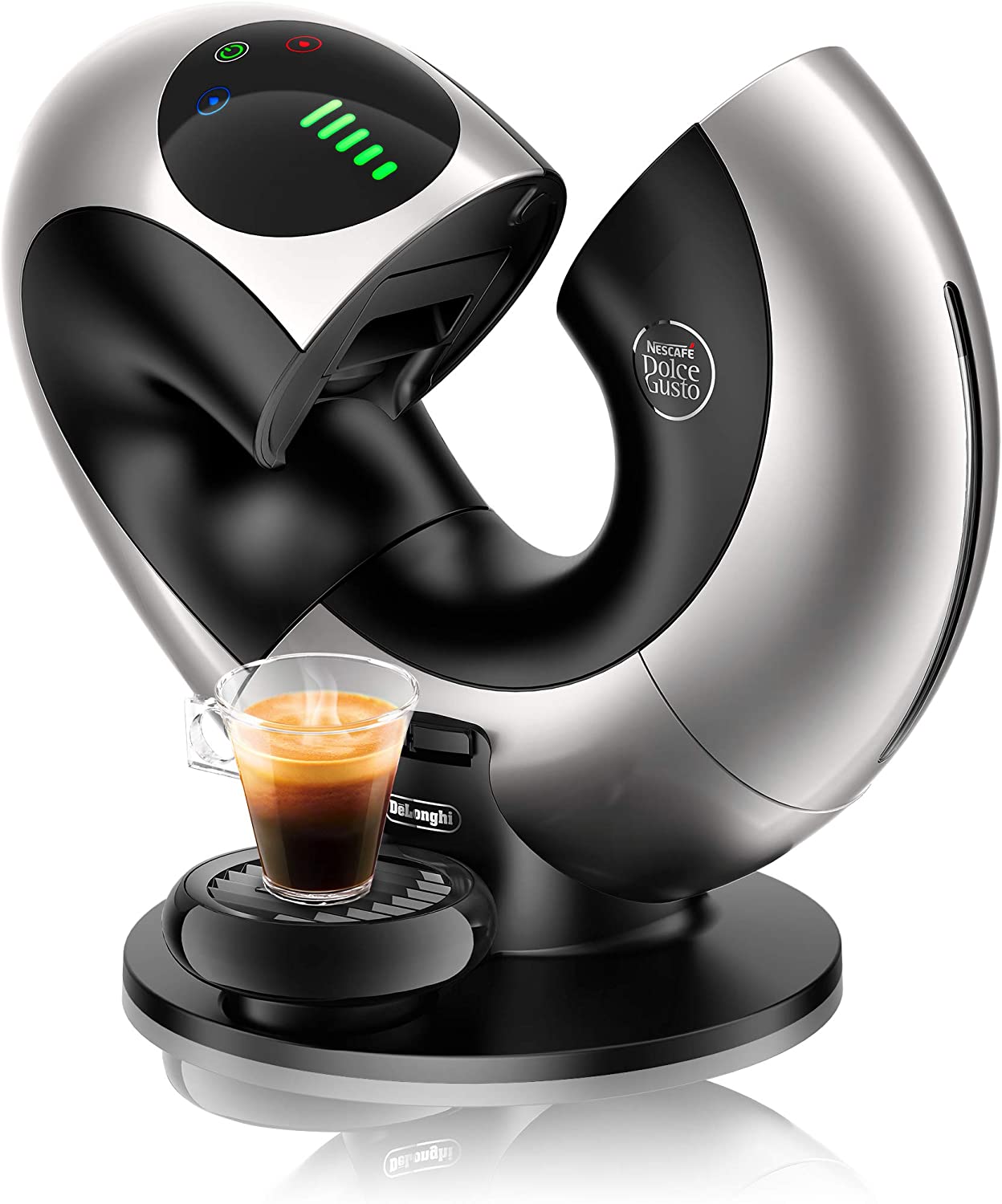 DeLonghi De\'Longhi EDG736.RM | NESCAFÉ Dolce Gusto Eclipse | Capsule coffee maker | For hot and cold drinks | 15 bar pump pressure for a velvety crema | Sensor touch operation | Red Metallic