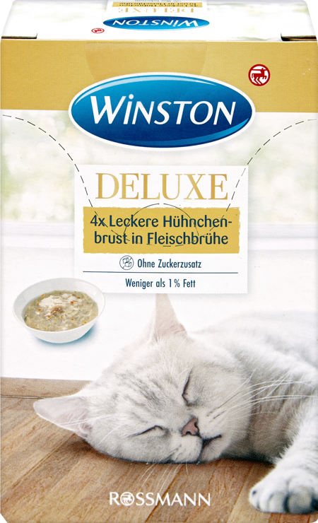 Winston Deluxe 4x Delicious chicken breast in meat broth