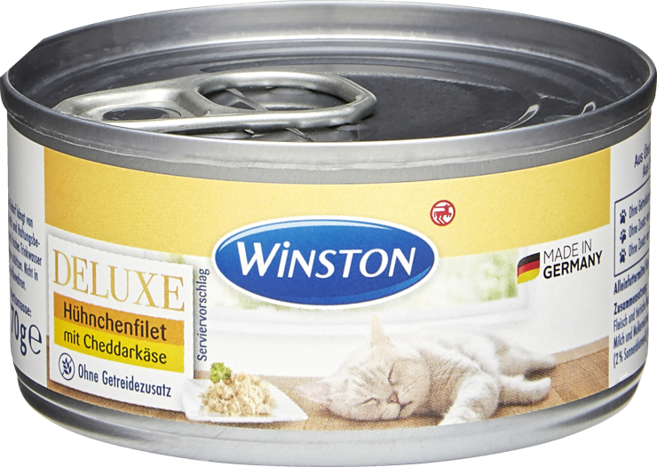 Winston Deluxe chicken fillets with cheddar cheese
