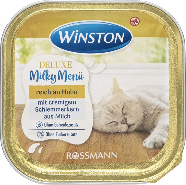 Winston Deluxe Milky Menu rich in chicken