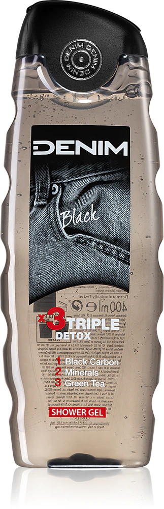 Denim Black shower gel for men 400 ml