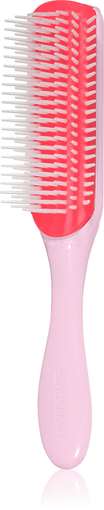 Denman D3 Original Curl Definer Pink Crush Comb for Curly Hair