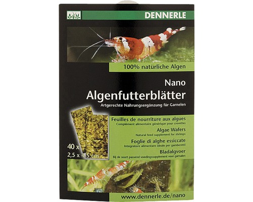 Dennerle Nano algae food sheets 40 pieces