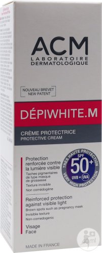 ACM Depiwhite M Protective Cream SPF50+ pump bottle 40ml