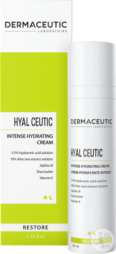 Dermaceutic Hyal Ceutic Intensive Moisturizing Cream With Hyaluronic Acid Aloe Vera And Jojoba Oil 40ml