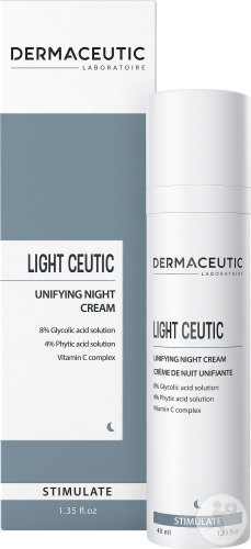 Dermaceutic Light Ceutic Night Cream Dull Skin Irregular Complexion Glycolic Acid Phytic Acid 40ml