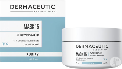 Dermaceutic Mask 15 Clarifying Face Mask Glycolic Acid Bentonite Salicylic Acid 50ml