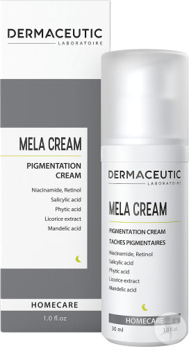 Dermaceutic Mela Cream Against Pigment Spots Niacinamide Retinol Salicylic Almond and Phytic Acid 30ml