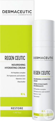 Dermaceutic Regen Ceutic Nourishing Moisturizing Cream Peptide Complex Hyaluronic Acid 40ml
