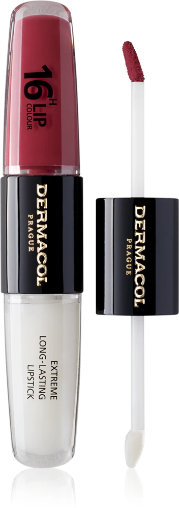 Dermacol 16H Lip Color long-lasting, shiny lipstick Farbton 6 2x4 ml