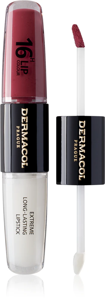 Dermacol 16H Lip Color long-lasting, shiny lipstick Farbton 28 2x4 ml