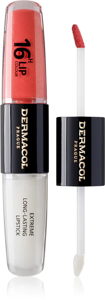 Dermacol 16H Lip Color long-lasting, shiny lipstick Farbton 37 2x4 ml