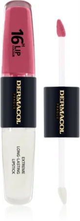 Dermacol 16H Lip Color long-lasting, shiny lipstick Farbton 23 2x4 ml