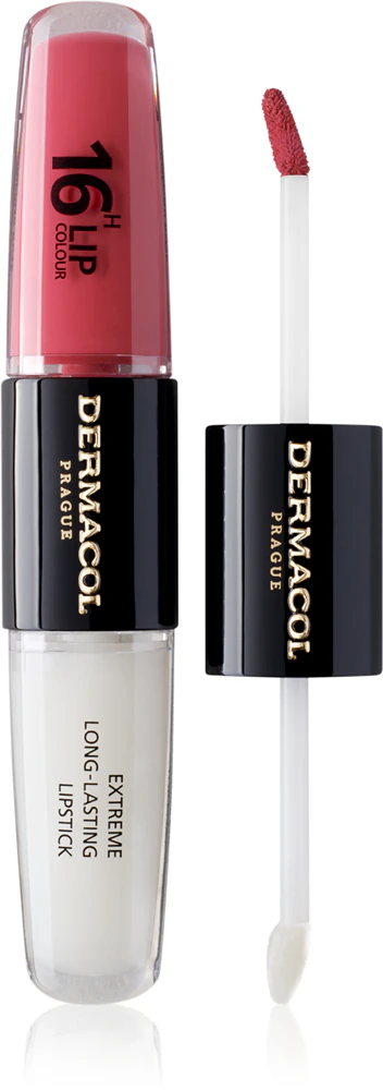 Dermacol 16H Lip Color long-lasting, shiny lipstick Farbton 16 2x4 ml