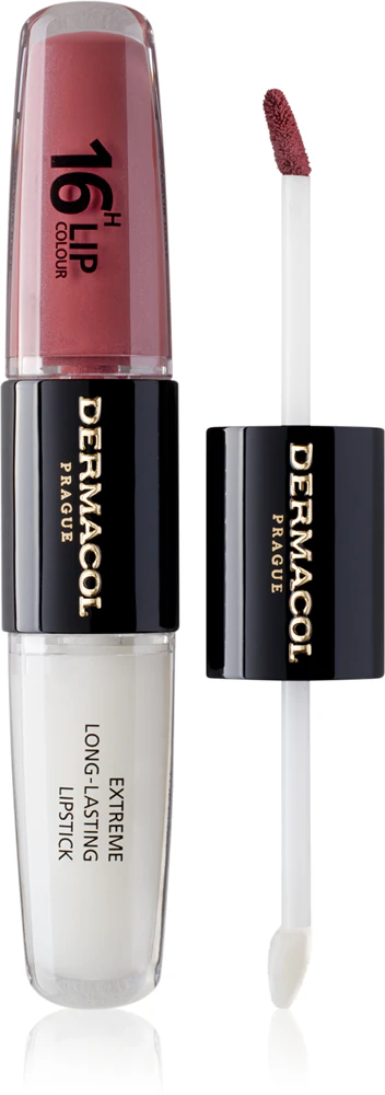 Dermacol 16H Lip Color long-lasting, shiny lipstick Farbton 12 2x4 ml