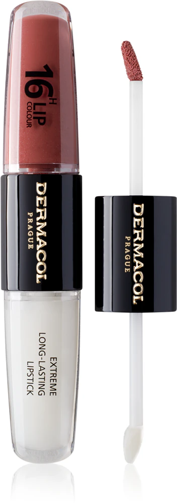 Dermacol 16H Lip Color long-lasting, shiny lipstick Farbton 33 2x4 ml