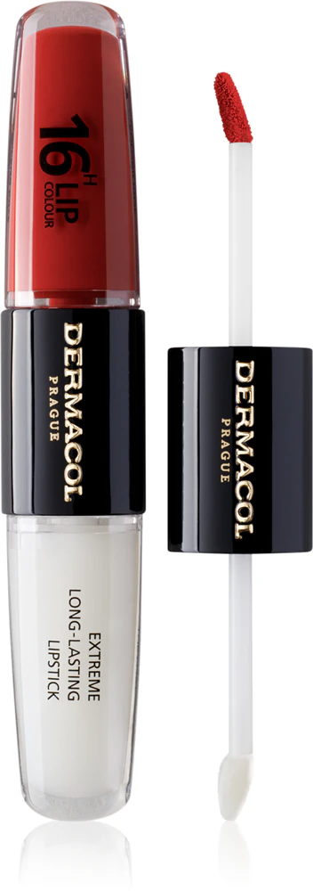 Dermacol 16H Lip Color long-lasting, shiny lipstick Farbton 34 2x4 ml