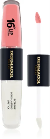 Dermacol 16H Lip Color long-lasting, shiny lipstick Farbton 1 2x4 ml