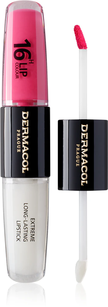 Dermacol 16H Lip Color long-lasting, shiny lipstick Farbton 18 2x4 ml