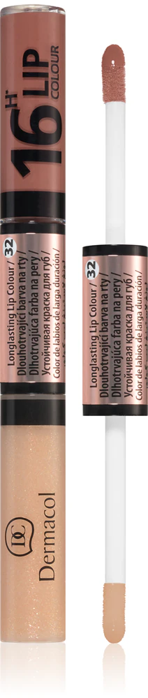 Dermacol 16H Lip Color two-phase, long-lasting color and gloss for the lips Farbton 32 4.8 g