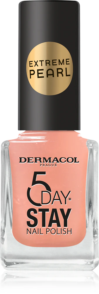 Dermacol 5 Day Stay Extreme Pearl nail polish with pearlescent shine
