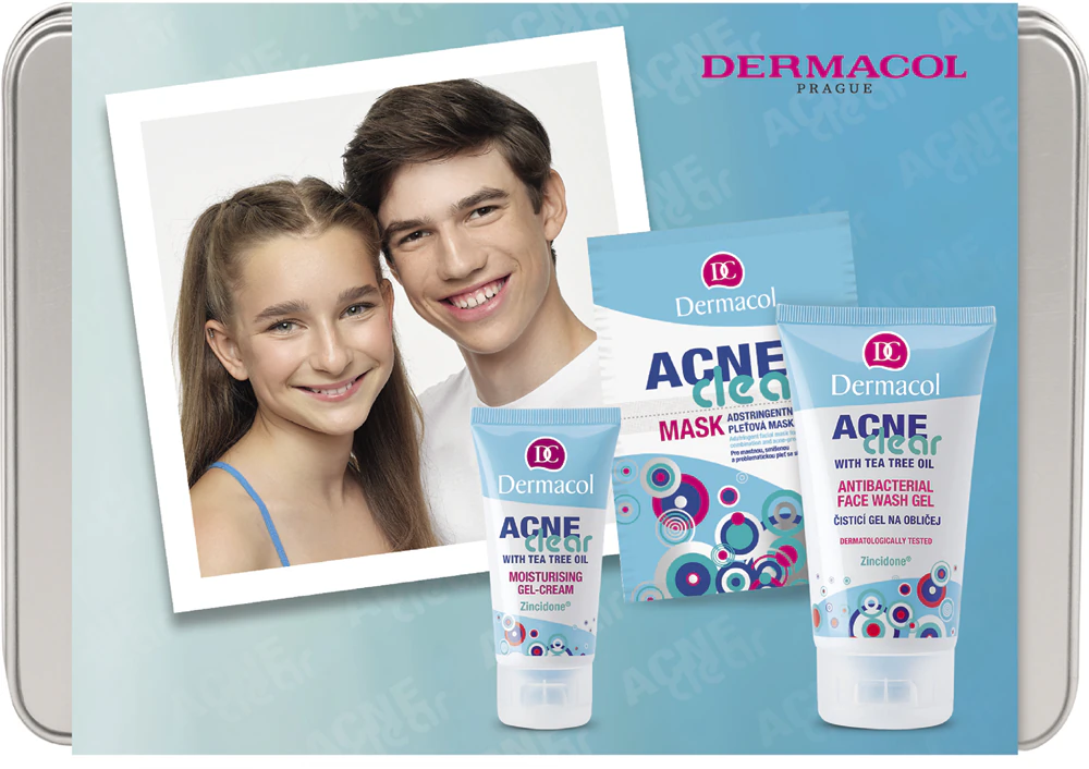 Dermacol Acne Clear gift set for problematic skin, acne