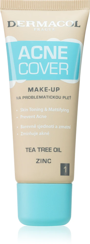 Dermacol Acne Cover soothing make-up with tea tree oil Farbton No.1 30 ml