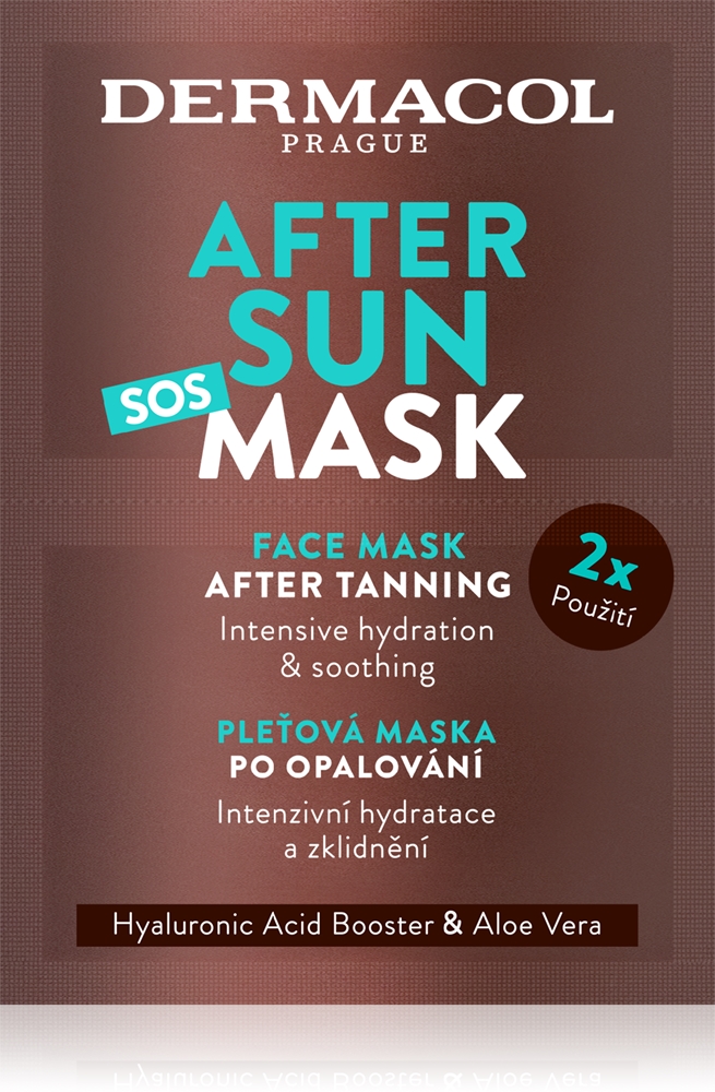 Dermacol After Sun soothing and hydrating mask after sun exposure
