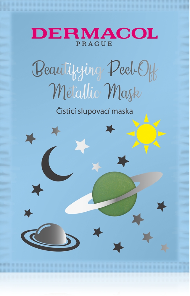Dermacol Beautifying Peel-Off Metallic Mask Peel-off mask for deep cleansing