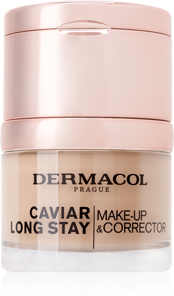 Dermacol Caviar Long Stay Long-lasting make-up with caviar extracts and corrector Farbton 4 Tan 30 ml