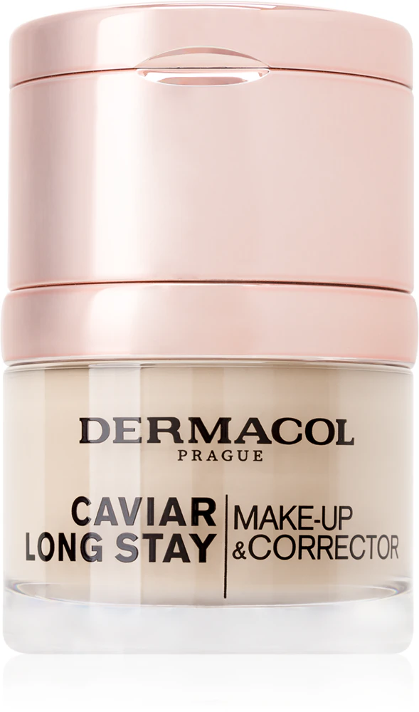 Dermacol Caviar Long Stay Long-lasting make-up with caviar extracts and corrector Farbton 1 Pale 30 ml