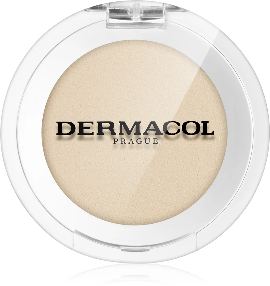 Dermacol Compact Mono eyeshadow for dry and wet use Farbton 01 Panna Cotta 2 g