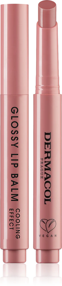 Dermacol Glossy Lip Balm nourishing lip gloss with cooling effect