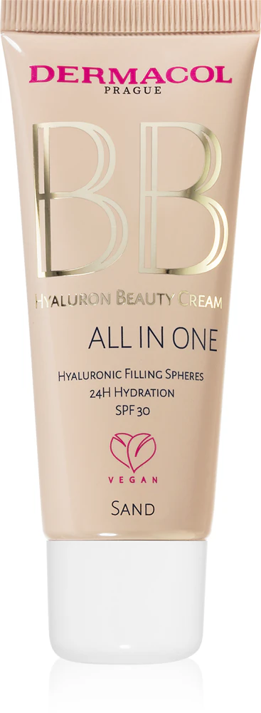 Dermacol Hyaluron Beauty Cream moisturizing BB cream SPF 30 Farbton No.1 Sand 30 ml