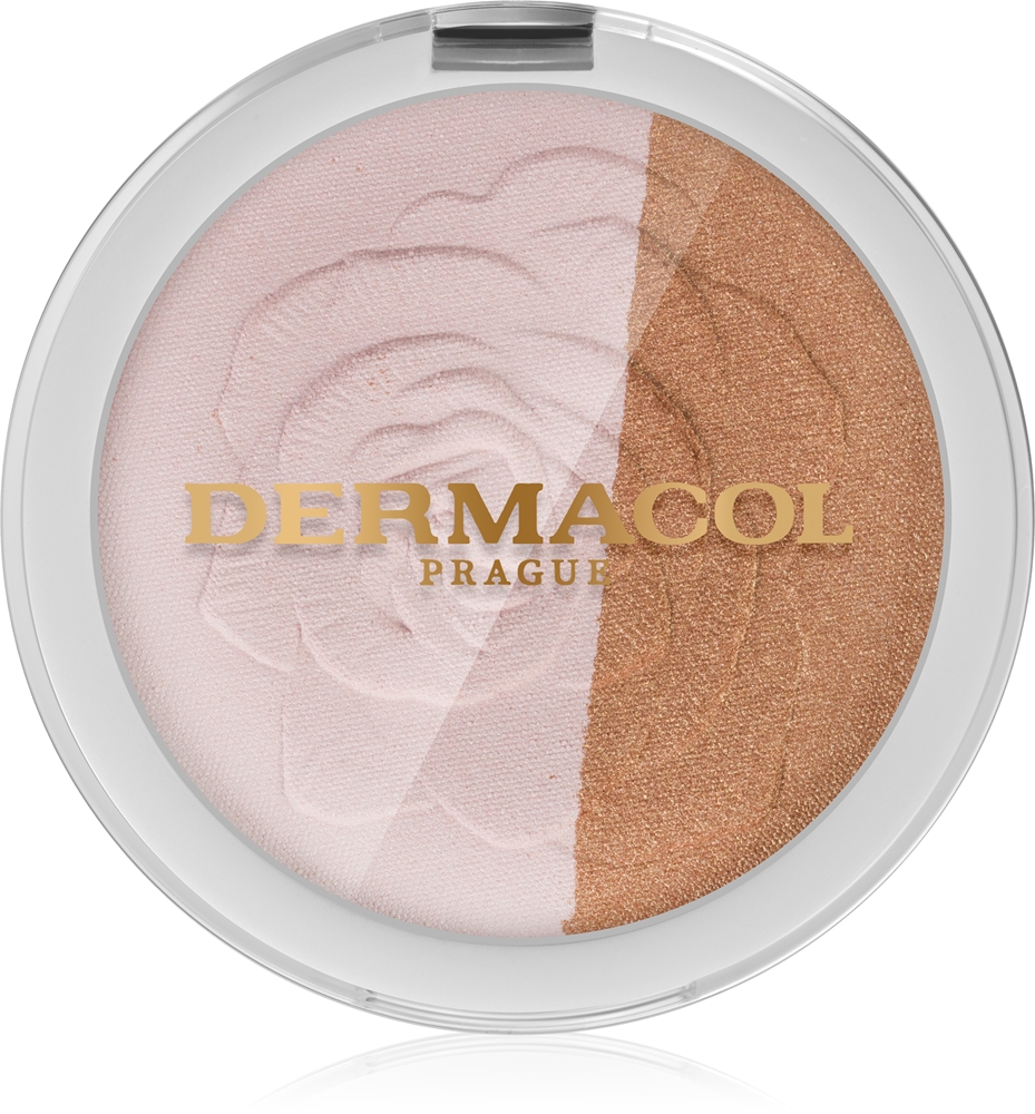 Dermacol Imperial Rose bronzer and highlighter with rose scent